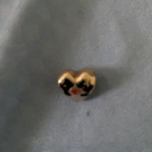 Disney Minnie & Mickey kissing charm